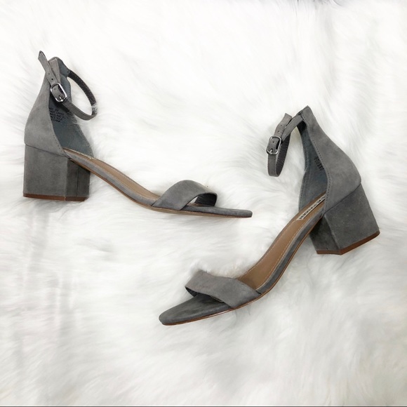 Steve Madden Shoes - Gray Steve Madden Irenee Block Heel Sandals Size 8